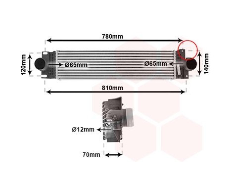 Intercooler, charger 18014714 International Radiators