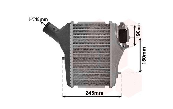 Intercooler, charger 25004286 International Radiators