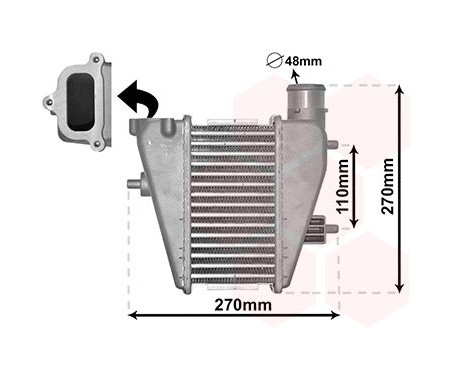 Intercooler, charger 25014700 International Radiators