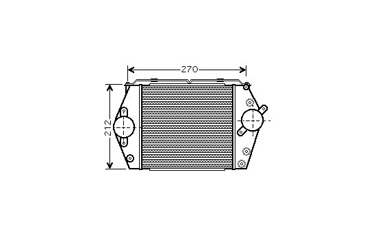 Intercooler, charger 27004188 International Radiators, Image 2