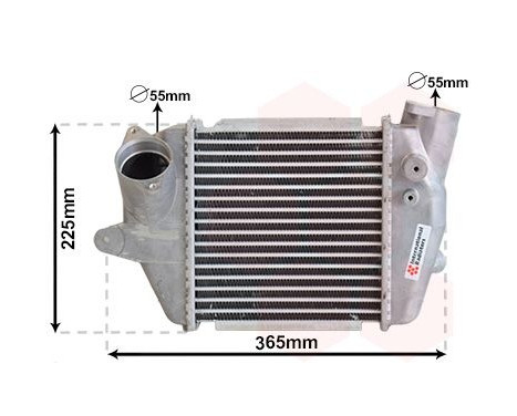 Intercooler, charger 27004243 International Radiators, Image 2