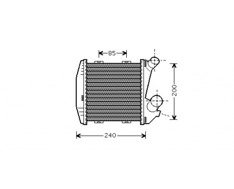 Intercooler, charger 29004004 International Radiators, Image 2