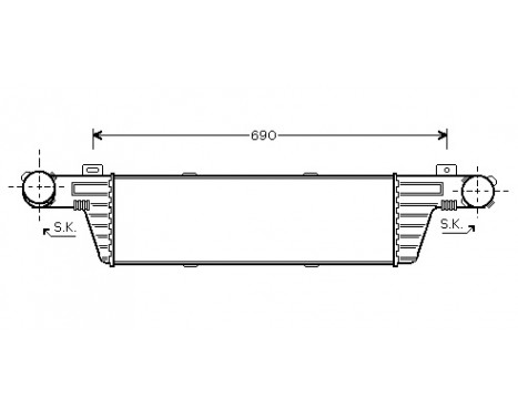 Intercooler, charger 30004315 International Radiators, Image 2