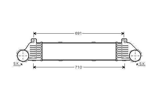 Intercooler, charger 30004353 International Radiators, Image 2