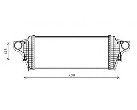 Intercooler, charger 30004551 International Radiators, Image 2