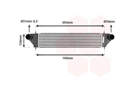 Intercooler, charger 32004277 International Radiators