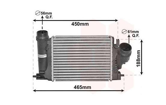 Intercooler, charger 33014701 International Radiators