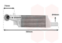 Intercooler, charger 37004404 International Radiators
