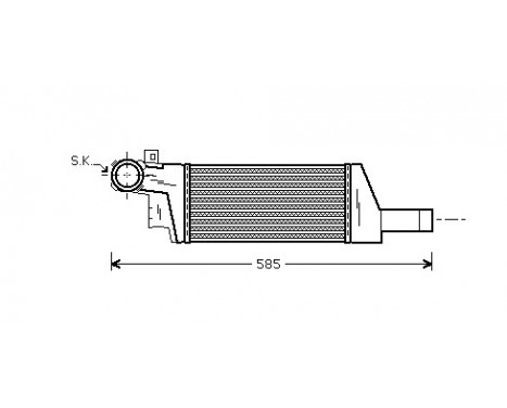 Intercooler, charger 37004404 International Radiators, Image 2