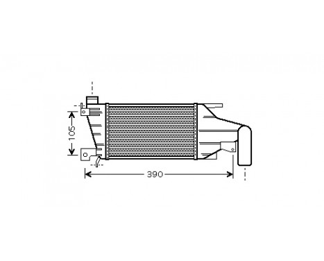 Intercooler, charger 37004417 International Radiators, Image 2
