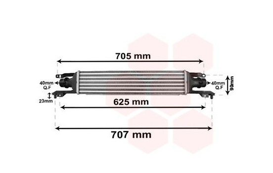 Intercooler, charger 37004420 International Radiators, Image 2