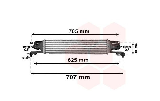 Intercooler, charger 37004421 International Radiators