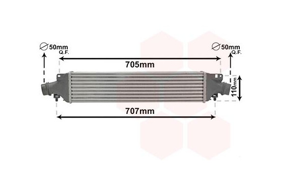 Intercooler, charger 37004422 International Radiators