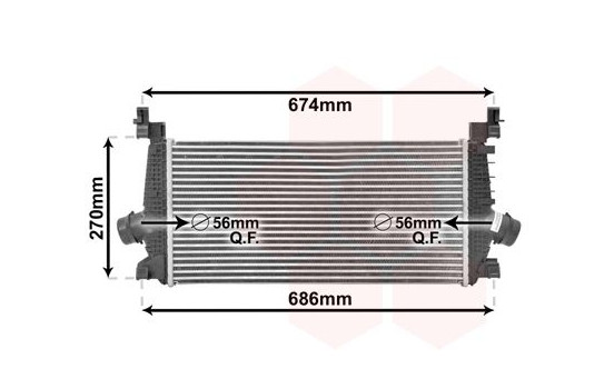 Intercooler, charger 37004548 International Radiators