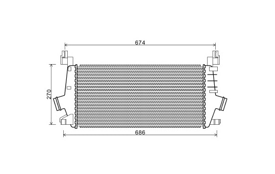 Intercooler, charger 37004548 International Radiators, Image 2