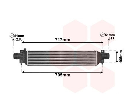 Intercooler, charger 37004650 International Radiators