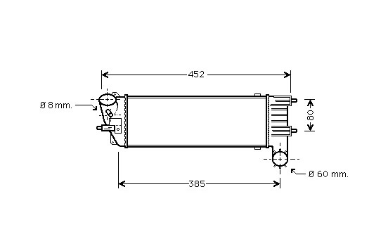 Intercooler, charger 40004204 International Radiators, Image 2