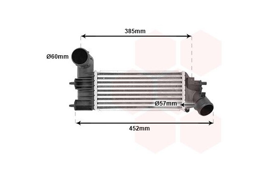 Intercooler, charger 40004204 International Radiators