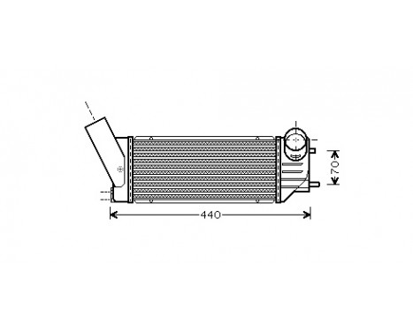 Intercooler, charger 40004279 International Radiators