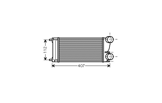 Intercooler, charger 40004332 International Radiators, Image 2