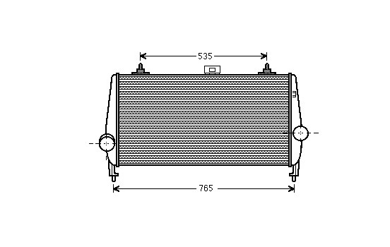 Intercooler, charger 40004338 International Radiators