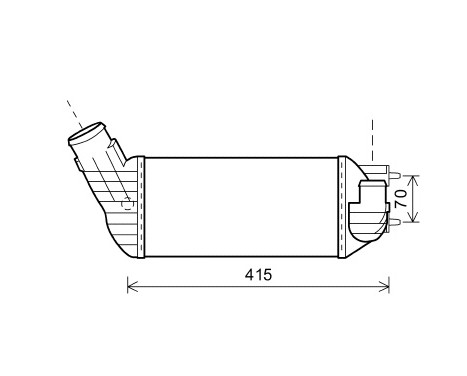 Intercooler, charger 40004360 International Radiators, Image 2
