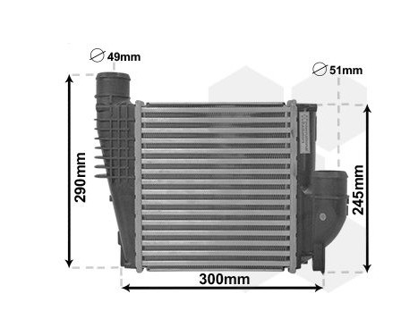 Intercooler, charger 40004385 International Radiators
