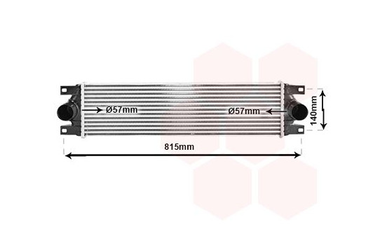 Intercooler, charger 43004089 International Radiators
