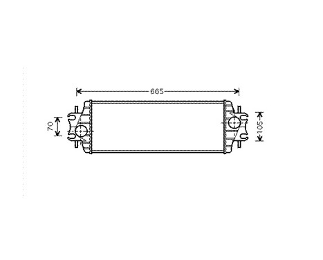 Intercooler, charger 43004328 International Radiators, Image 2