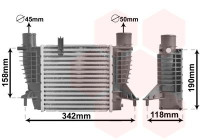 Intercooler, charger 43004338 International Radiators