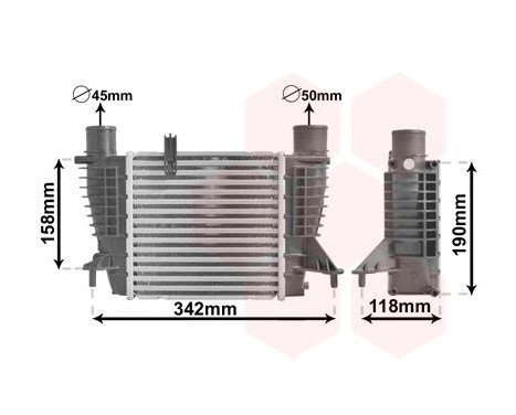 Intercooler, charger 43004338 International Radiators