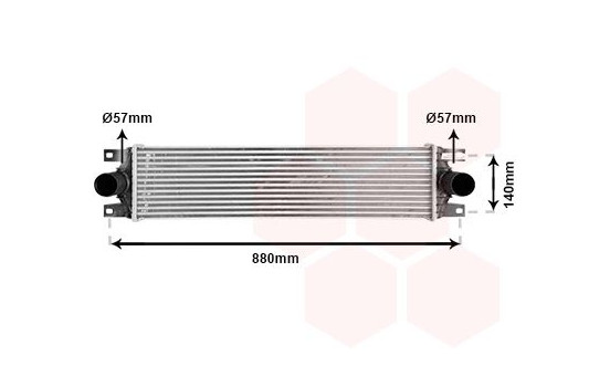 Intercooler, charger 43004359 International Radiators