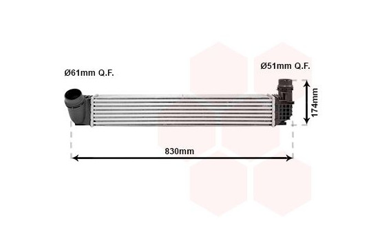 Intercooler, charger 43004411 International Radiators