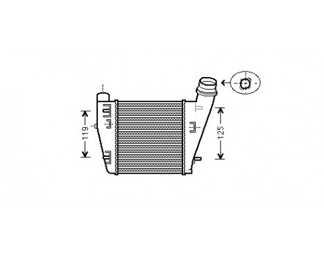 Intercooler, charger 43004423 International Radiators, Image 2