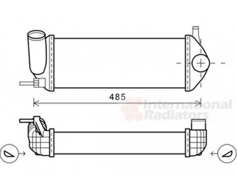 Intercooler, charger 43004484 International Radiators, Image 2