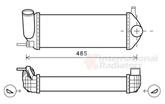 Intercooler, charger 43004484 International Radiators, Image 2
