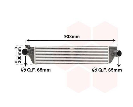 Intercooler, charger 43004498 International Radiators