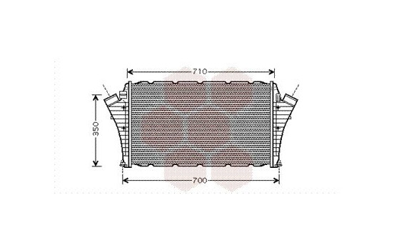 Intercooler, charger 47004066 International Radiators, Image 2