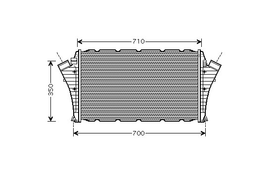 Intercooler, charger 47004066 International Radiators
