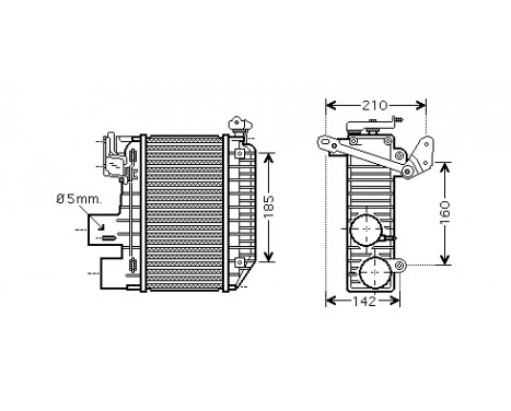 Intercooler, charger 53004365 International Radiators, Image 2