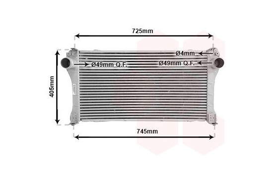 Intercooler, charger 53004476 International Radiators