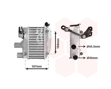 Intercooler, charger 53014703 International Radiators