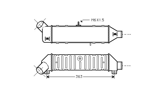 Intercooler, charger 58004136 International Radiators, Image 2
