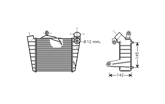 Intercooler, charger 58004213 International Radiators, Image 2