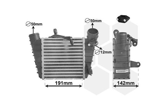 Intercooler, charger 58004213 International Radiators