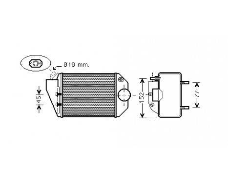 Intercooler, charger 58004221 International Radiators, Image 2