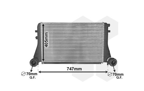 Intercooler, charger 58004227 International Radiators