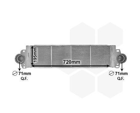 Intercooler, charger 58004233 International Radiators