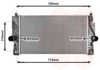 Intercooler, charger 58004246 International Radiators