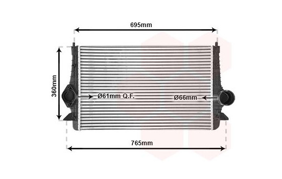Intercooler, charger 58004251 International Radiators, Image 2